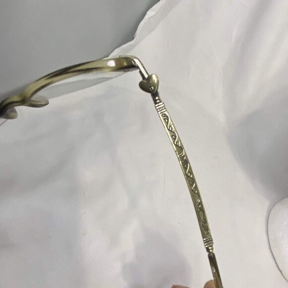 #5288 BRIGHTON WOMENS HAND MADE Marble Stainless Steel Eyewear Frames 48-18-140 - Picture 5 of 5